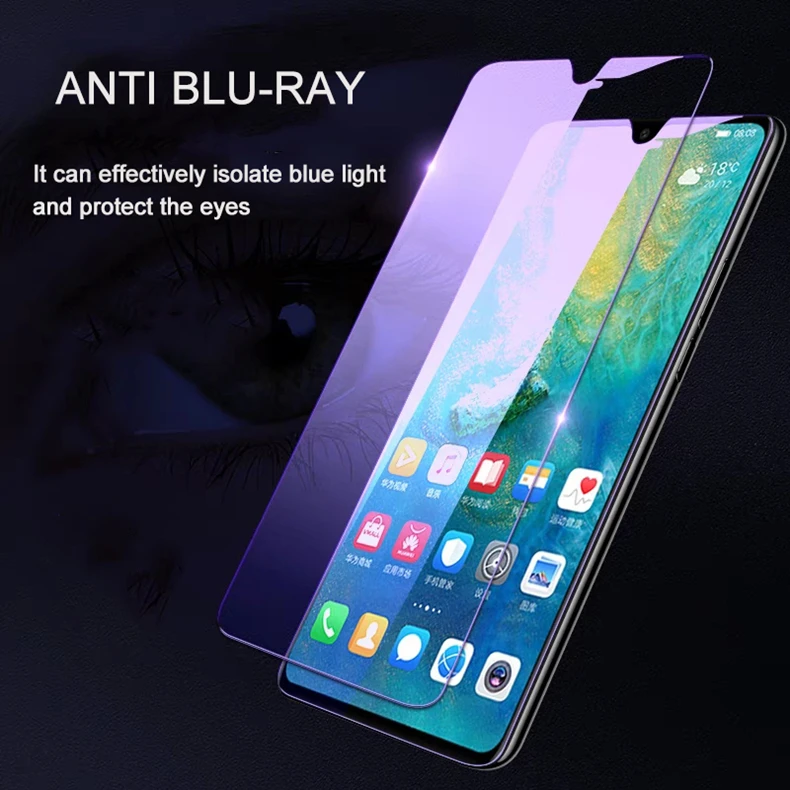Закаленное стекло для Huawei P Smart 2019 2 шт./лот защита экрана от синего света Защитная