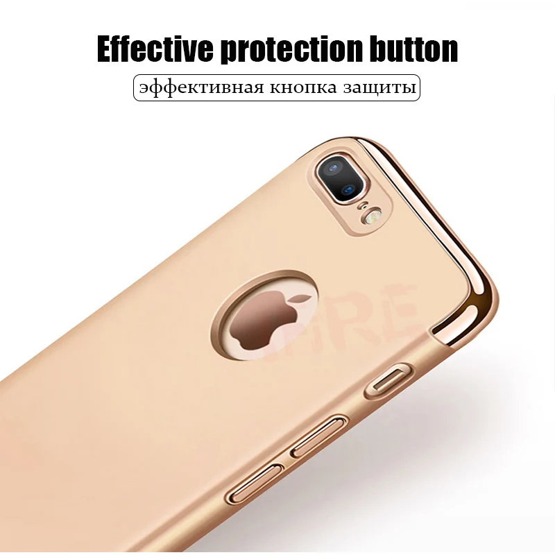 Роскошные Чехлы для телефона с покрытием iphone 6 6s 7 8 Plus полное покрытие защитный