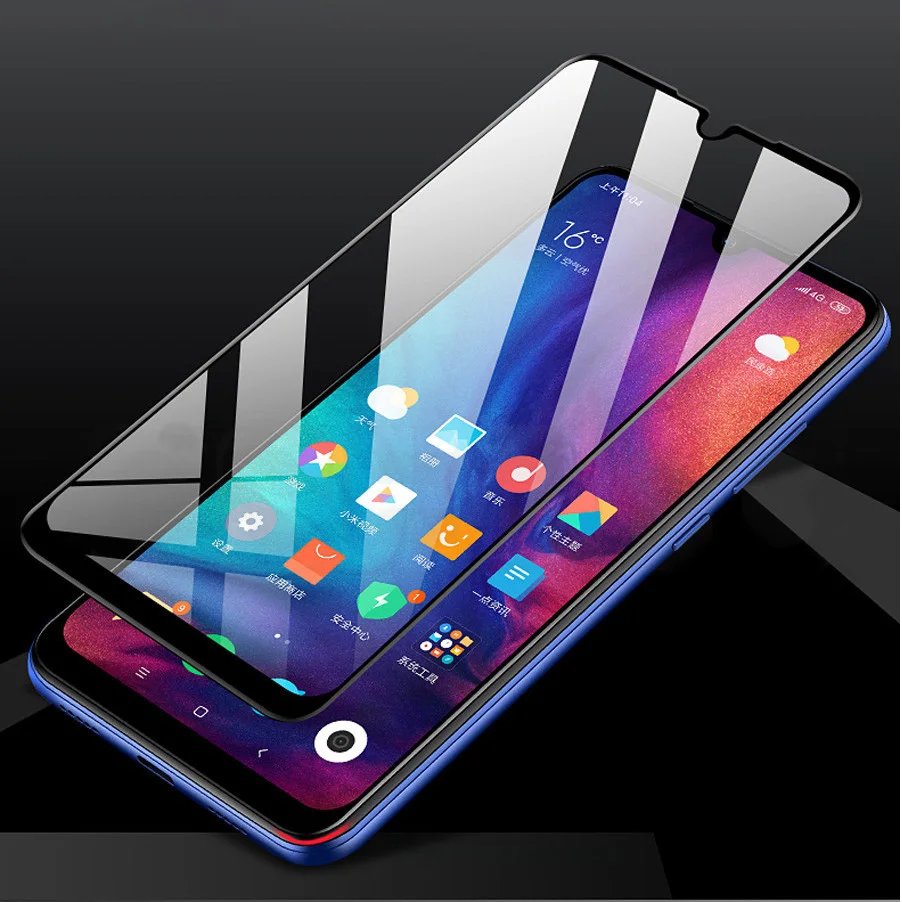 Закаленное стекло с полным покрытием для Xiaomi Redmi 7 Note 6A 6 Pro Защита экрана Mi 9 8 SE