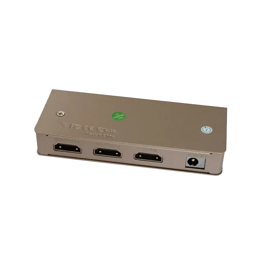Мини 1x2 HDMI Сплиттер 4K x 2K видео дистрибьютор конвертер 1080P 3D HDCP 1 4 в 2 Out усилитель