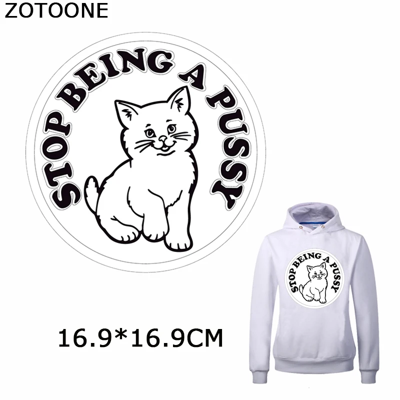 ZOTOONE мультфильм Животные утюжок на заплатках милый котенок патч для одежды Diy