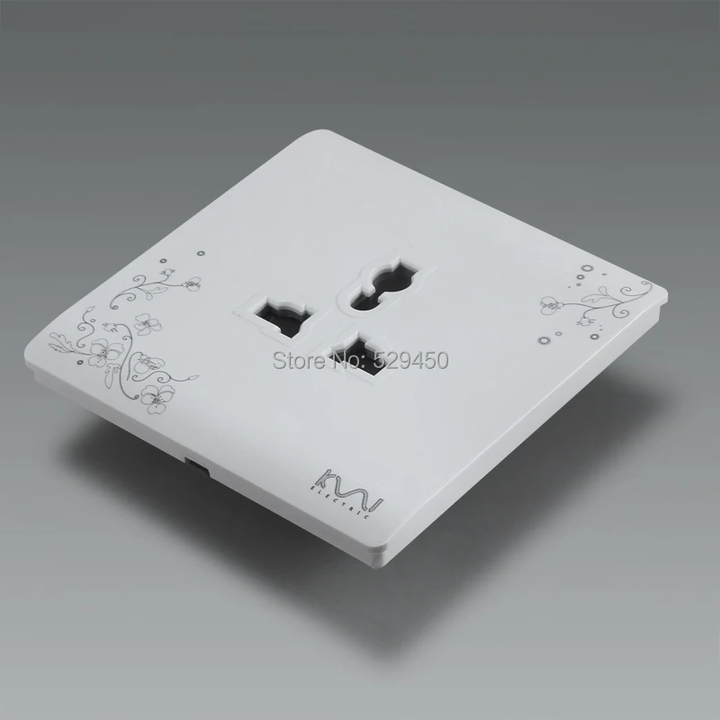 COSWALL модная универсальная настенная электрическая розетка с 3 отверстиями