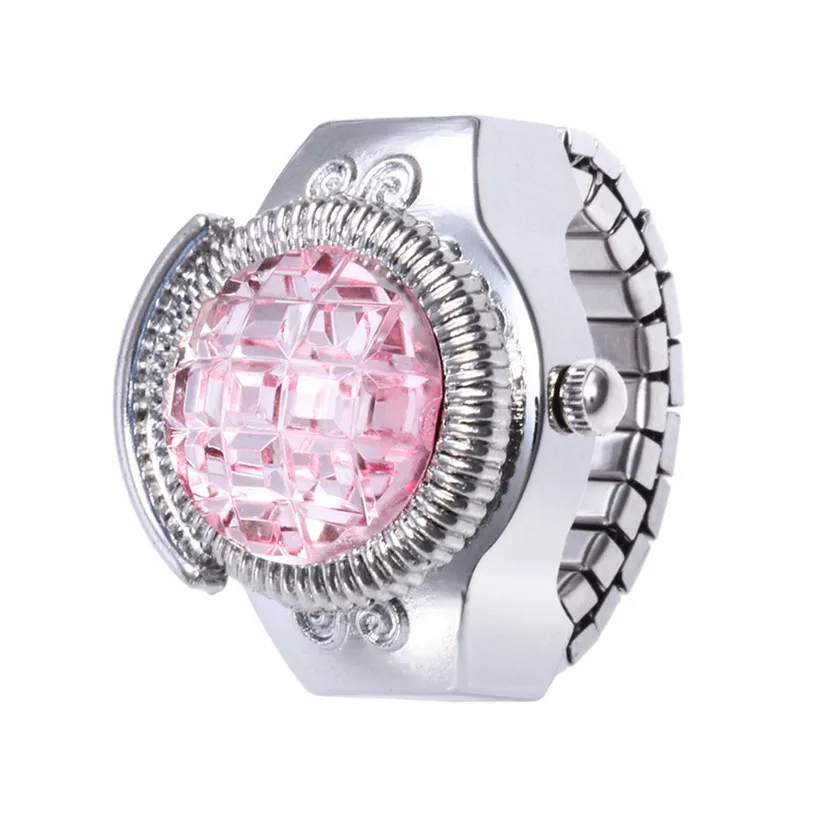 1 предмет творческий для девушек и женщин круглые часы на браслете резинке Форма