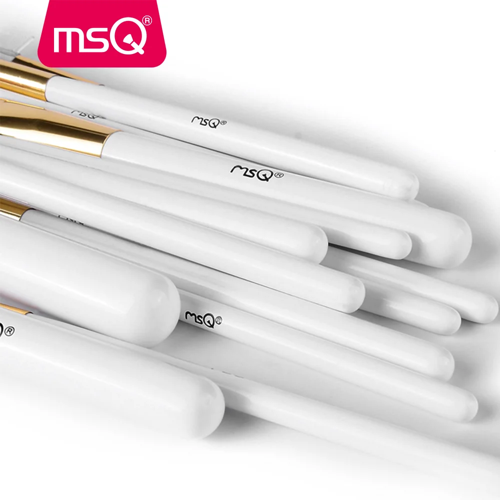 Набор кистей для макияжа MSQ 15 шт. набор пудра тени век с чехлом из ПУ кожи