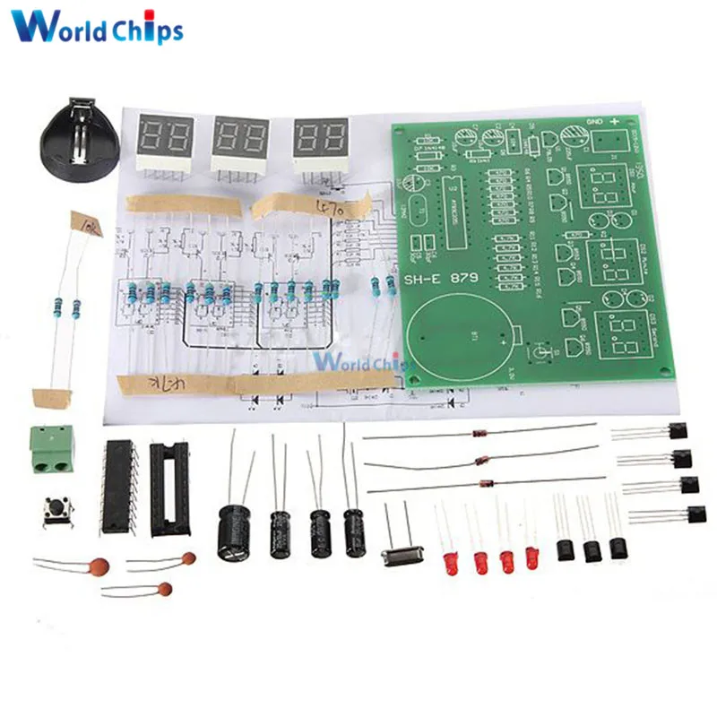 Модуль набора DIY 9 В 12 в AT89C2051 6 цифровой трубчатый светодиодный модуль детали