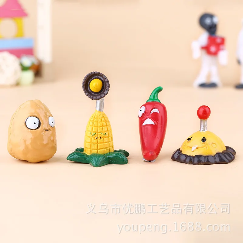 Фигурки и украшения ручной работы Растения против Зомби 8 шт./компл.|Игровые