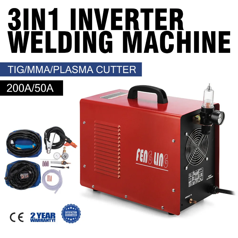 CT520D 3 в 1 сварочный аппарат/сварочный аппарат плазменной резки TIG / MMA 200A 50A|Детали