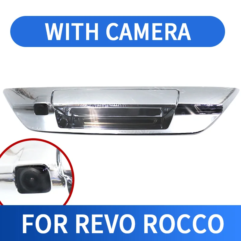 Для TOYOTA HILUX REVO ROCCO-18 стандартная ручка задней двери с камерой серебристого цвета Крышка хром ABS