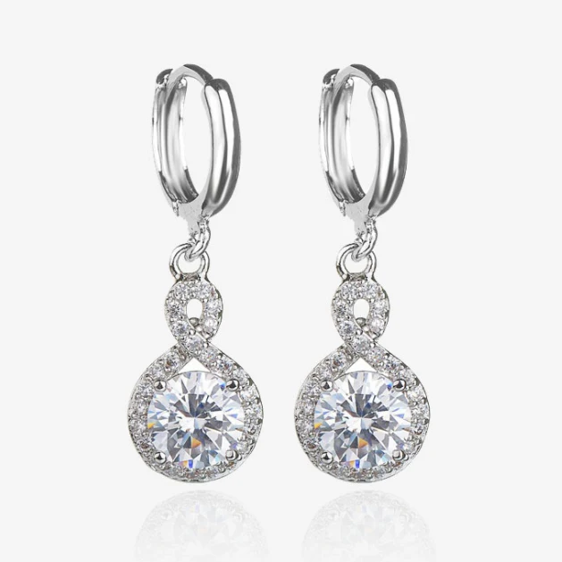 

Fashion earrings simple cucurbit AAA zircon earrings beauty earrings