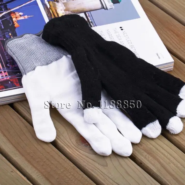 h17-Glow gloves 7 colour flashing The ghost dance step LED glove stage street |