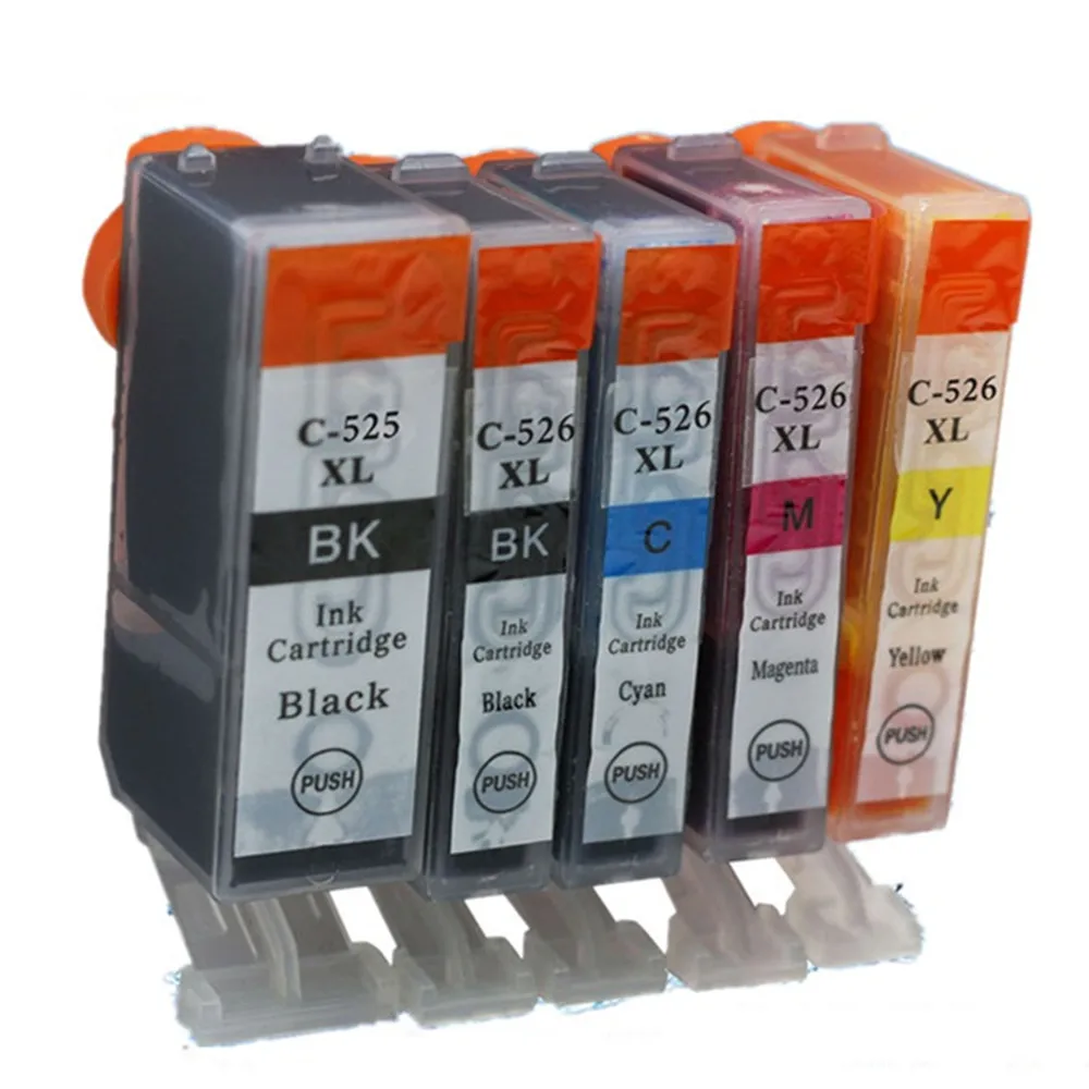 PGI-525 CLI-526 PGI-525XL PGI 525 525XL PGI525 PGI525XL Замена чернильных картриджей для Canon MG5250 MG5350 IX6550