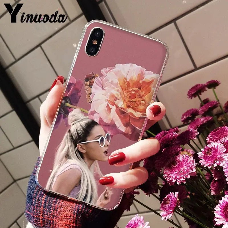 Yinuoda Ariana Grande AG Радужный подсластитель прозрачный мягкий чехол для телефона iPhone 8 7 6 6S Plus 5 5S SE XR X XS MAX Coque - Цвет: A8