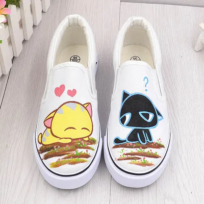 Женская обувь на толстой мягкой подошве белая повседневная ручной работы с