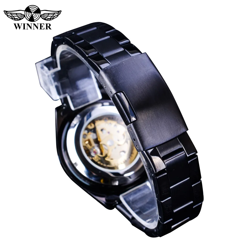 Часы скелетоны Forsining Мужские механические водонепроницаемые наручные с