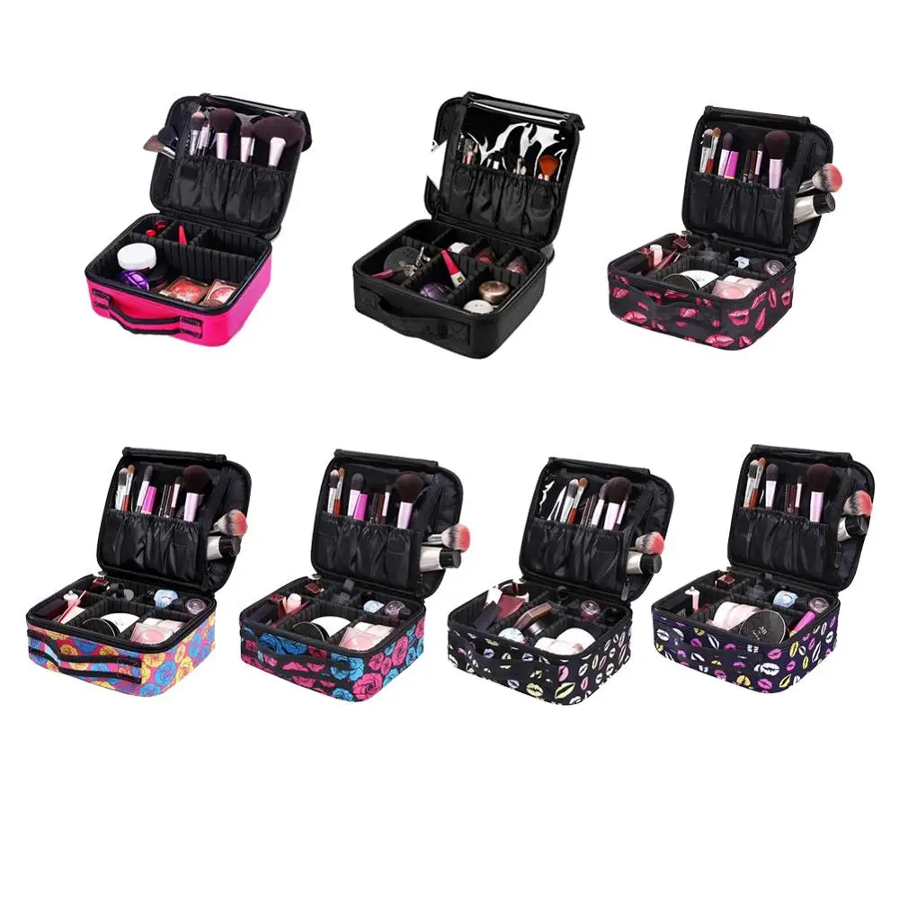 Брендовый женский высококачественный профессиональный органайзер для макияжа