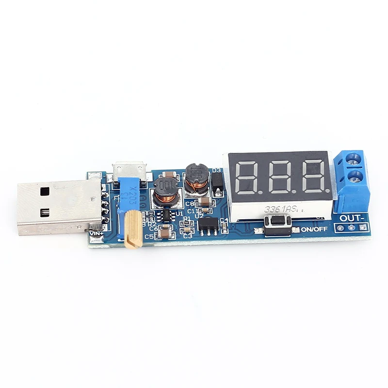 DC 5V до 3 V/12V USB Шаг вверх/вниз блок питания Регулируемый повышающий понижающий
