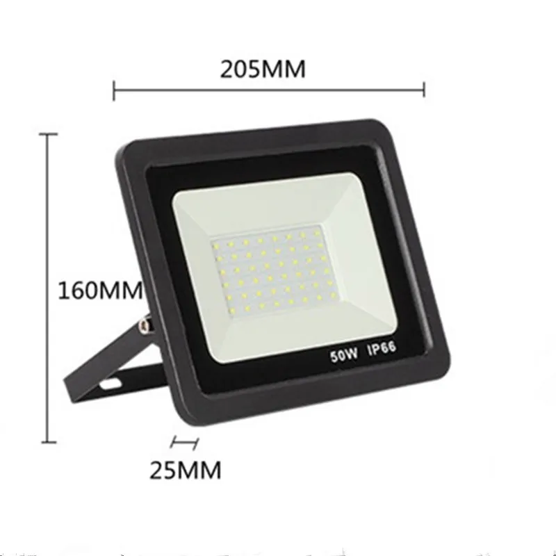 

AC110V 220V LED FloodLight 10W 30W 50W 100W Reflector LED Waterproof IP66 Spotlight Wall Outdoor Lighting Warm Cold White