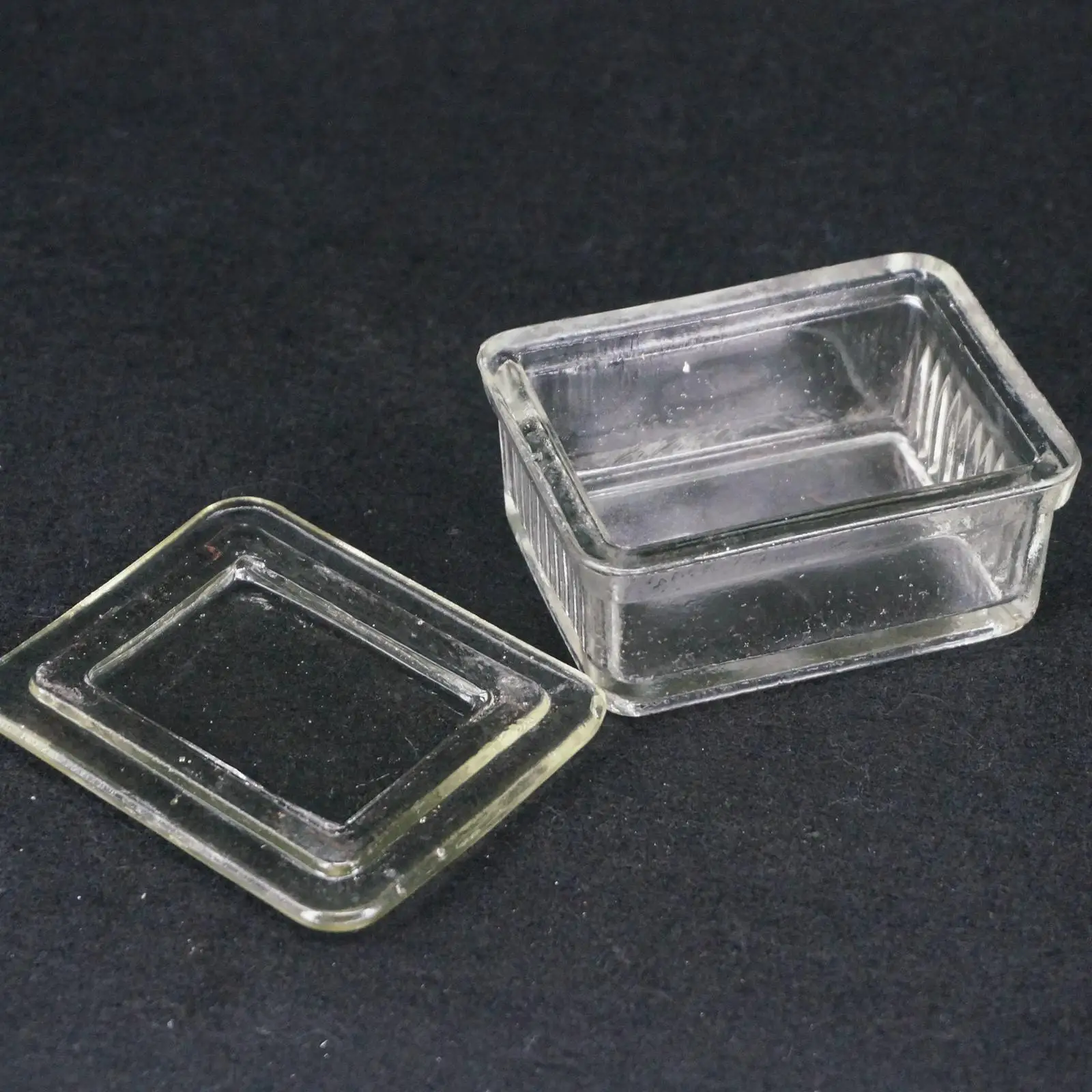 Лабораторная стеклянная Высокая квадратная окрашивающая банка с крышкой 10 шт.