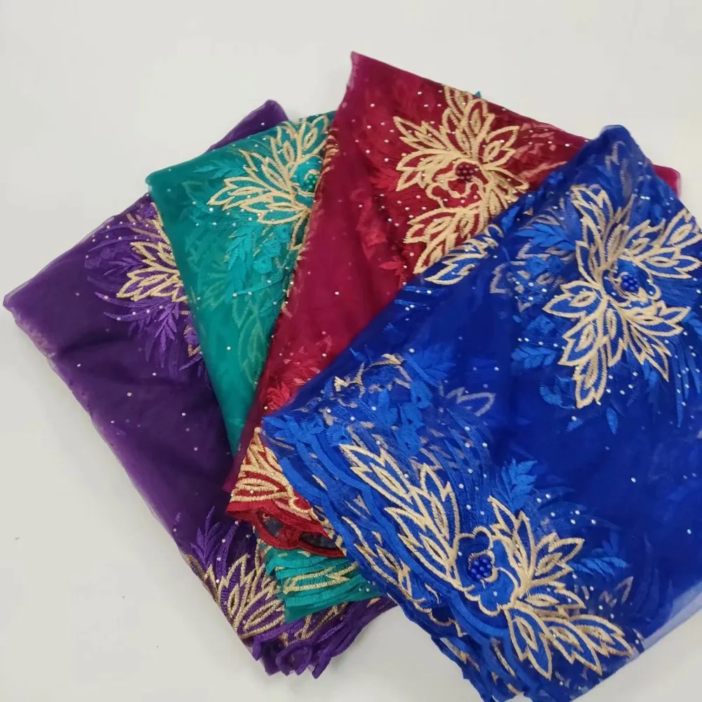 Королевский Фиолетовый Африканский кружевной ткани 2019 высокое качество Нигерии