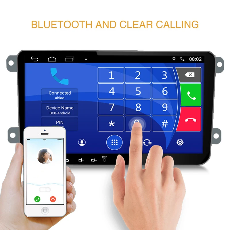 Автомобильный мультимедийный плеер Ghm Android 2 Din радио видео Gps навигация 9 &quotHd