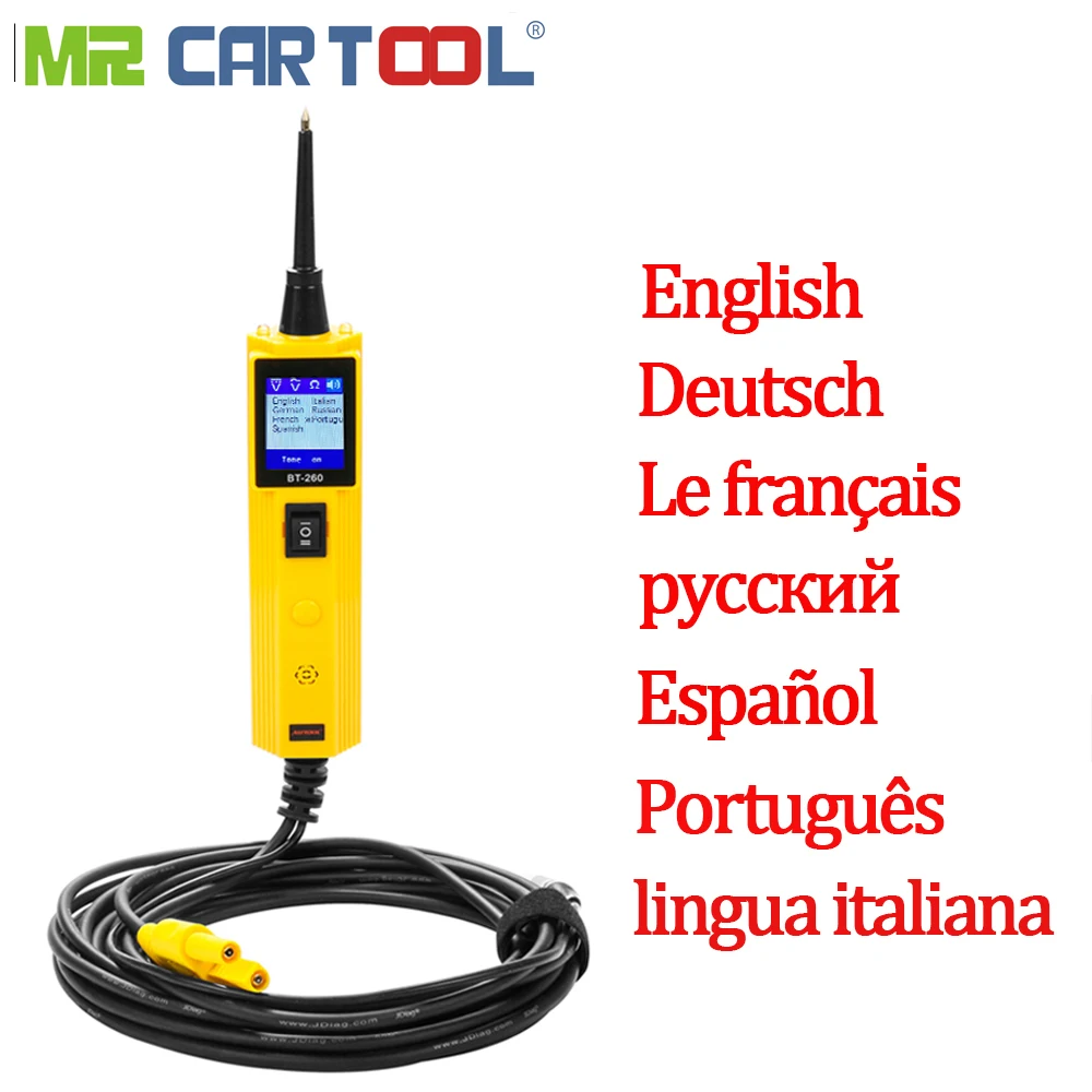 Mr Cartool BT260 автомобильная электрическая цепь анализатор система авто