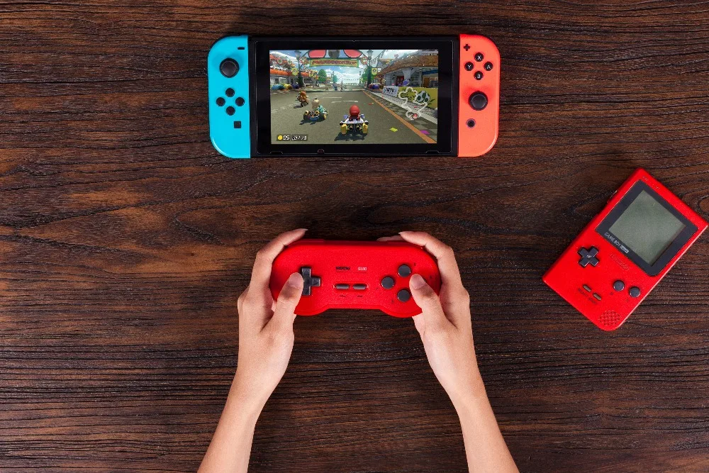 8bitdo SN30 Беспроводной Bluetooth контроллер цвета радуги Поддержка nintendo переключатель Android MacOS геймпад