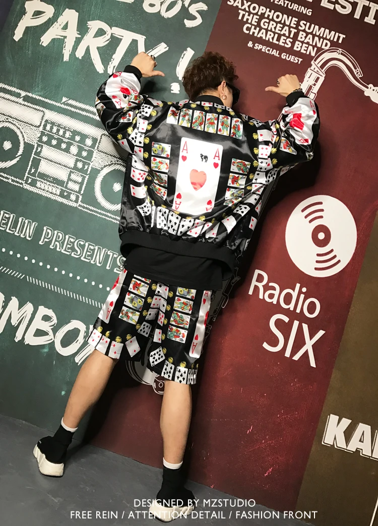 Новинка 2020 мужской летний костюм певицы Dj ночного клуба Ds в стиле хип-хоп для