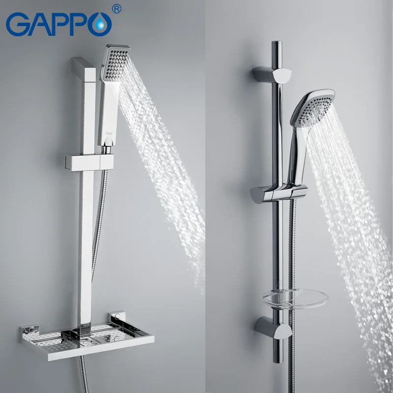 gappo shower slide bars extension shower bathroom shower rail slide holder wall mounted adjustable sliding bar free global shipping