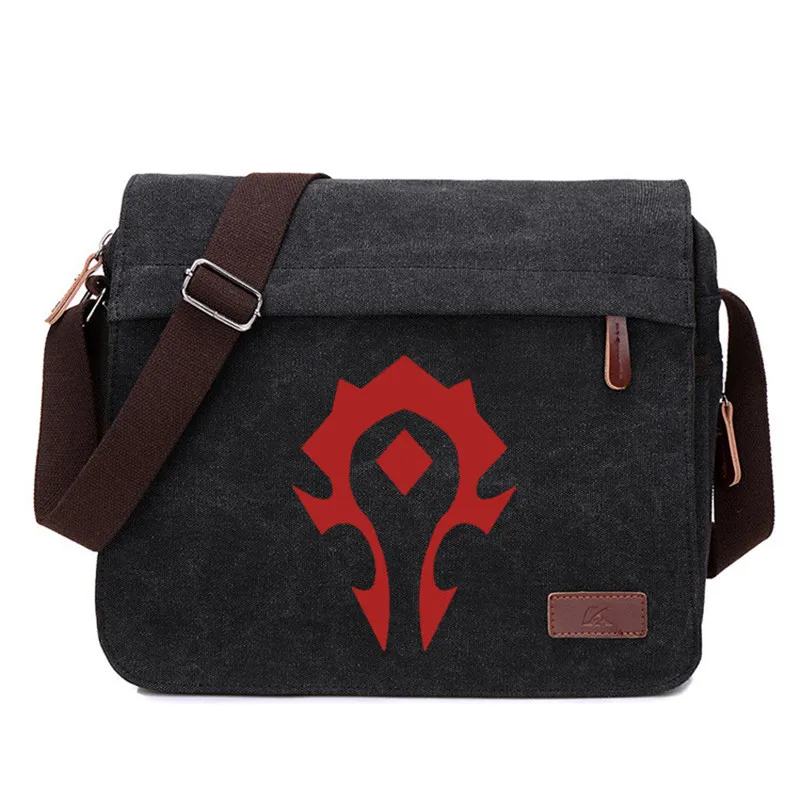 Alliance Horde Azeroth Холщовая Сумка на плечо Повседневная на молнии сумка через плечо школьная книга Студенческая сумка-мессенджер 3 цвета