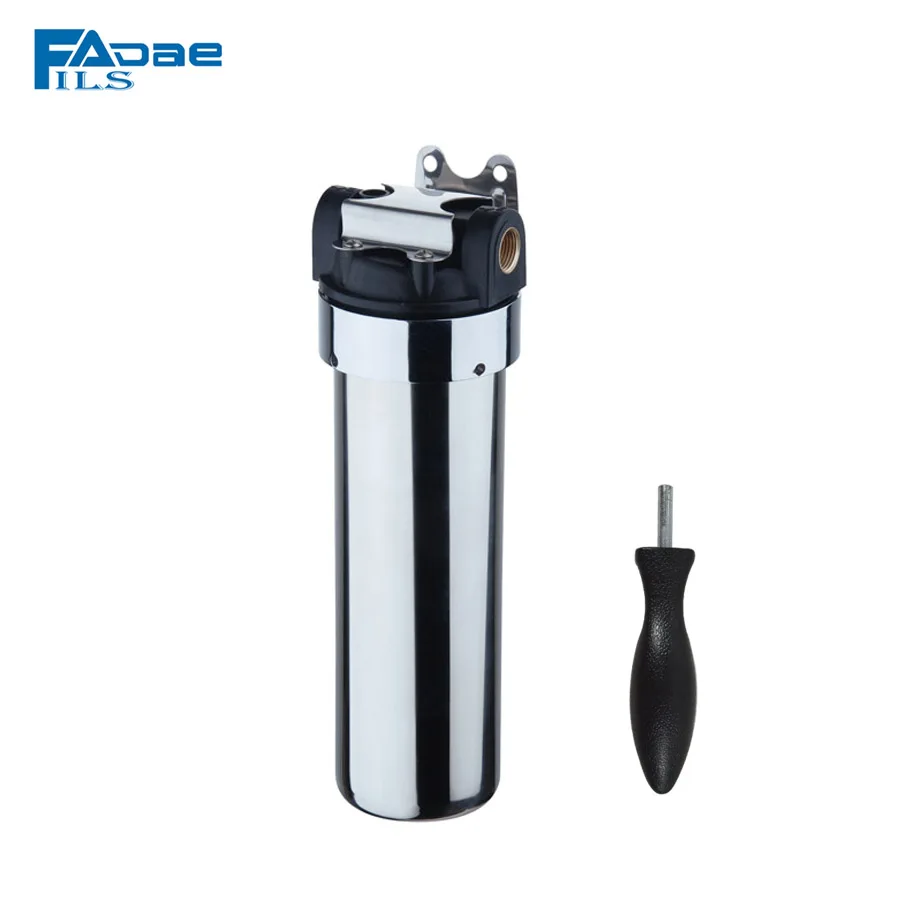 Универсальный корпус фильтра для воды 10 дюймов из нержавеющей стали всего дома