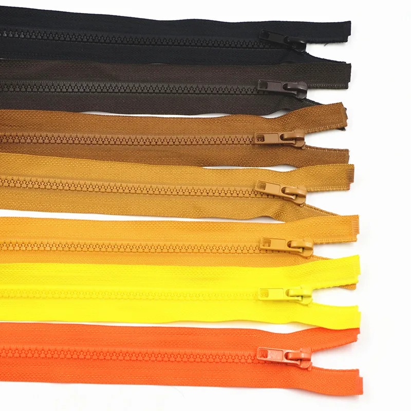 

5pcs/lot 40-70cm long resin Open-End zipper for sewing coat down jacket coat children's zipper DIY Clothes Accessories