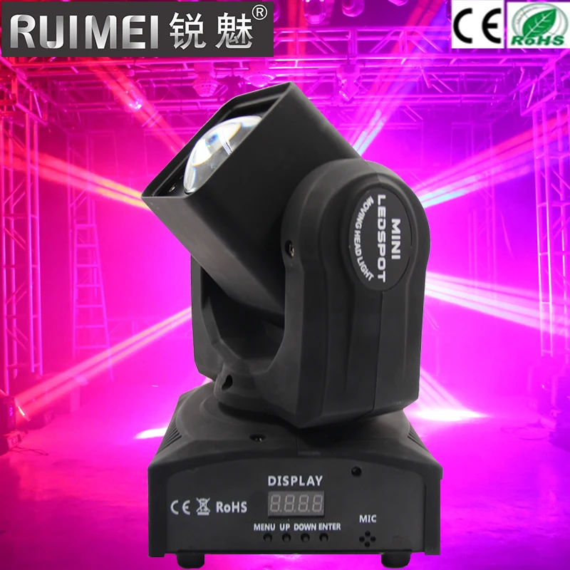 2pcs Super Beam moving head lights 60Watt DMX 11 Channels dj disco mini led night light | Освещение
