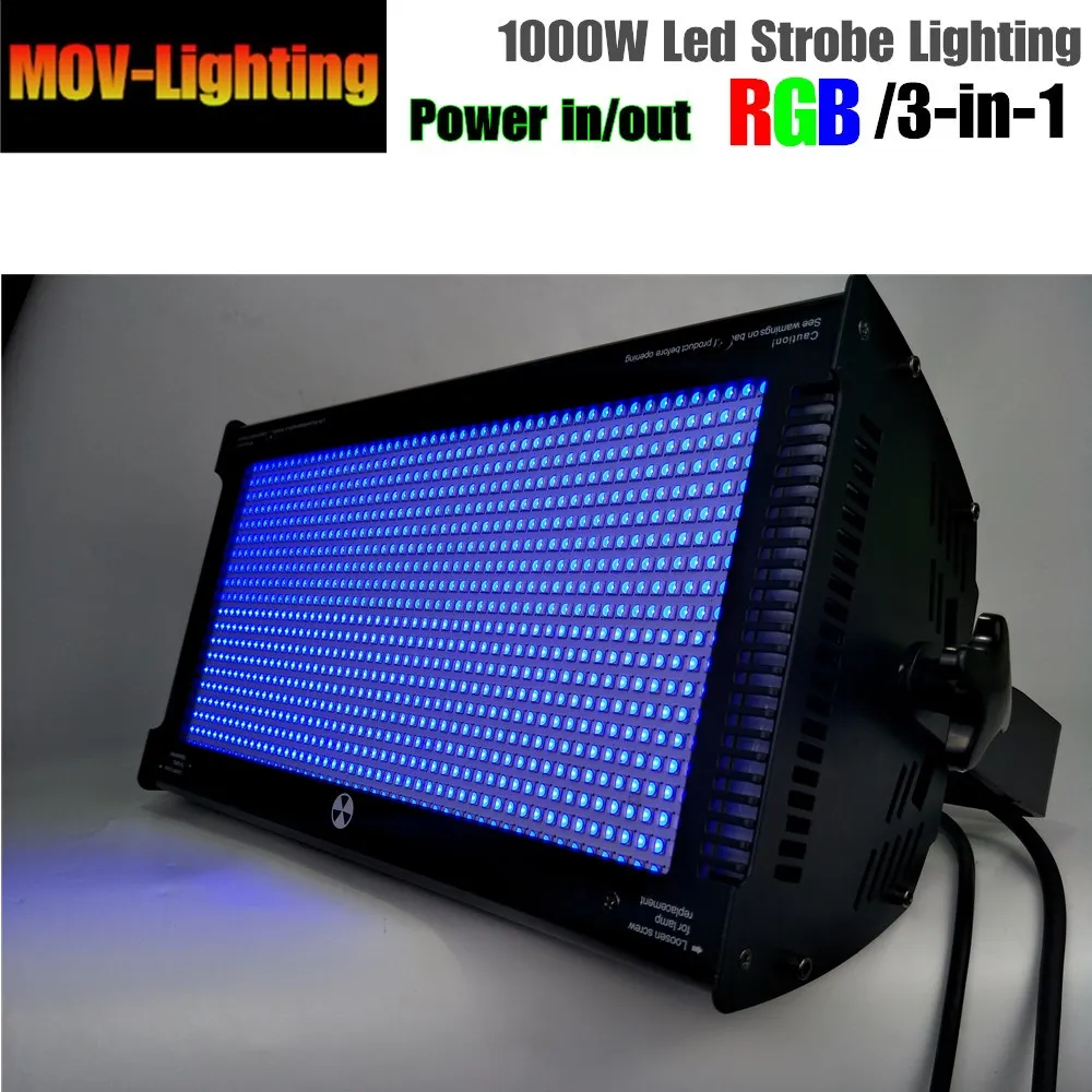4 шт./лот высококачественный RGB светодиодный стробоскоп 1000 Вт для