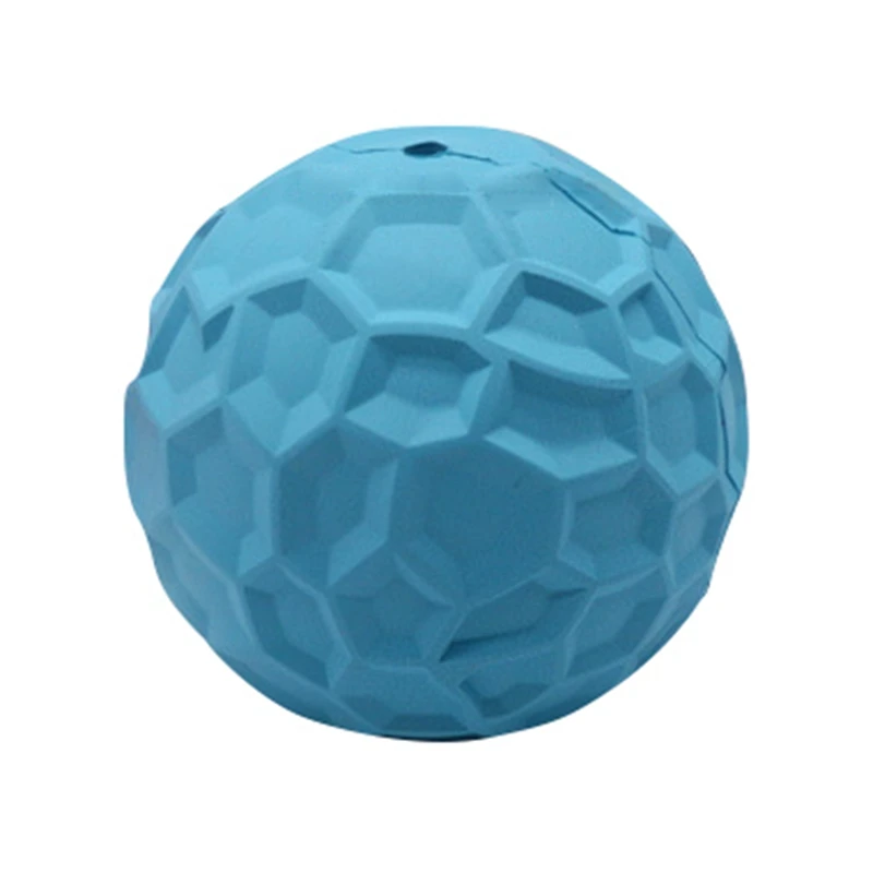 Blue Питомец Средний резиновый IQ обучающая игрушка для домашней собаки игрушка собака устойчивая к укусам протекающая пищевая игрушка медленно кормушка мяч игрушка - Цвет: Blue