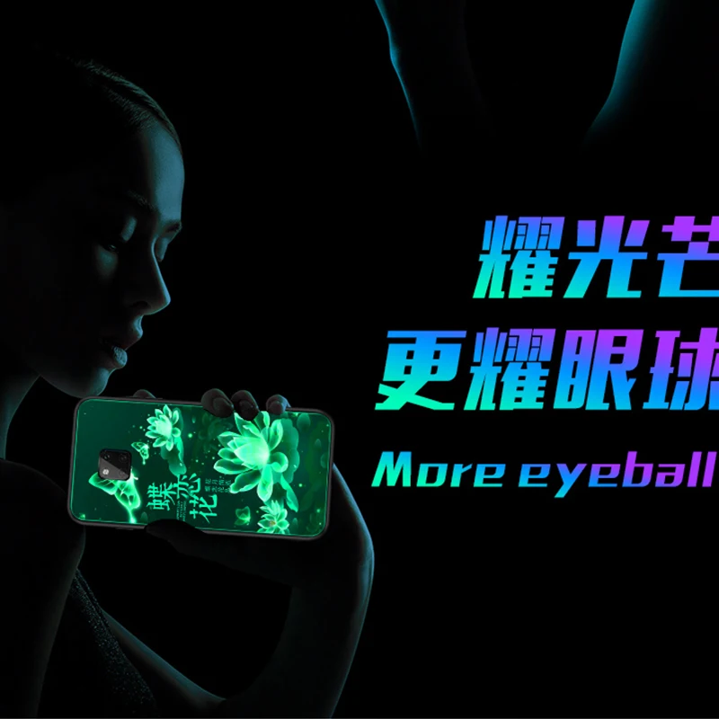 Роскошные светящиеся стеклянные Чехлы Dragon Wolf для телефонов huawei mate 20 pro цветной