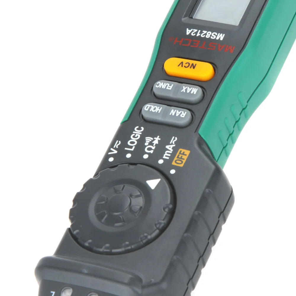 Mastech MS8212A Ручка Тип Цифровой мультиметр Multimetro DC AC Напряжение Ток Тестер Диод Непрерывность логика Бесконтактное напряжение