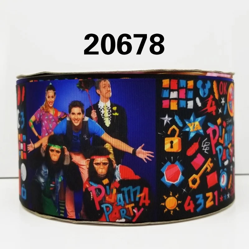 Бесплатная доставка 50 ярдов мультфильм Единорог печатных grosgrain ленты 20903 | Дом и