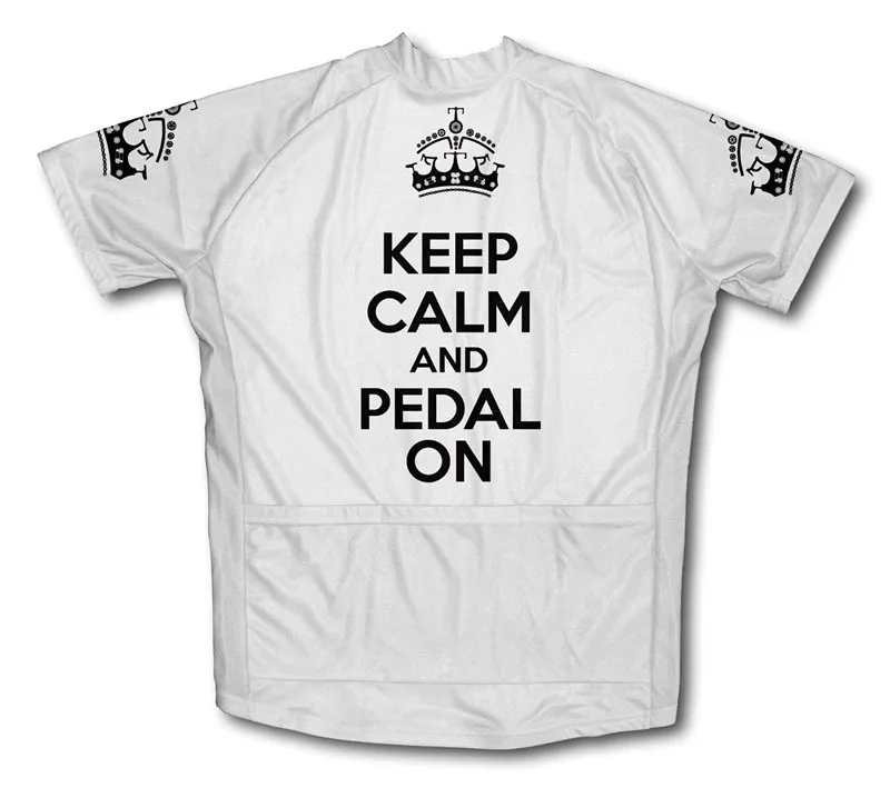 Мужские велосипедные майки с коротким рукавом и педалью Keep Calm ropa ciclismo 5 цветов|ropa