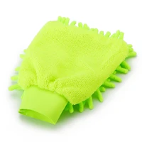 1pc microfiber car wash mitt ultrafine fiber chenille wash glove soft mesh backing no scratch for car wash cleaning