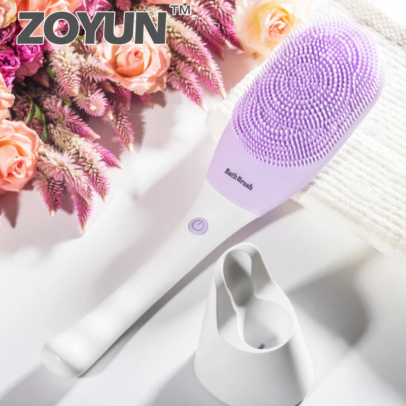 Электрическая щетка для ванны с длинной ручкой водонепроницаемая очищения тела