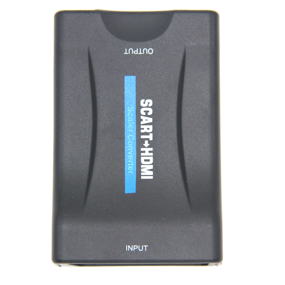 Готовый запас 1080P SCART К HDMI видео аудио высококлассный конвертер адаптер для HD tv DVD для Sky Box STB подключи и играй с кабелем постоянного тока