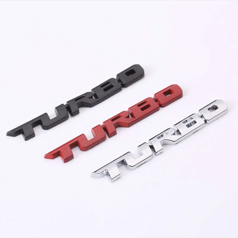 Стайлинга автомобилей 3D Металлическая Эмблема Turbo Стикеры тела сзади значок