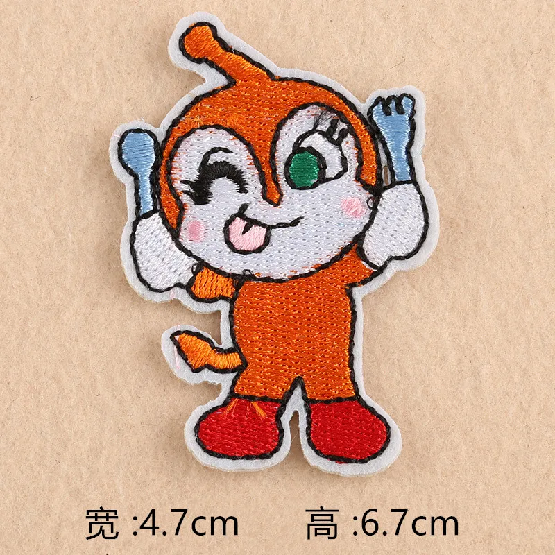 Мультяшные комиксы Anpanman, нашивки с железной вышивкой, нашивки для одежды, Diy наклейки, аксессуары для одежды