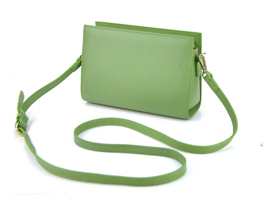 Женская сумка из натуральной кожи мини через плечо мессенджер модная простая