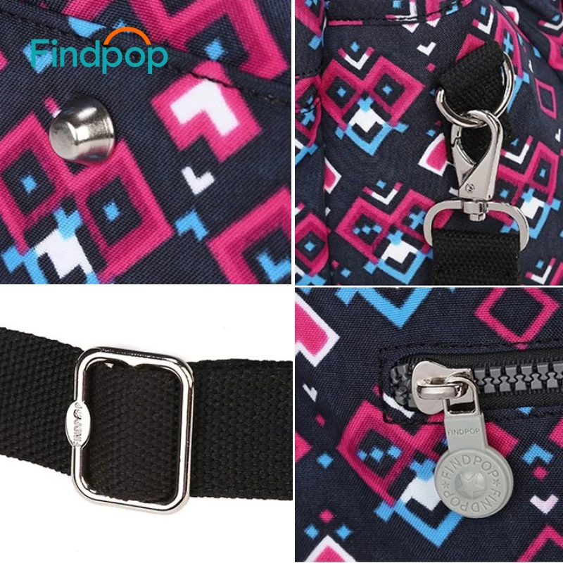 Повседневная Сумка тоут Findpop модная сумка через плечо с цветочным принтом для
