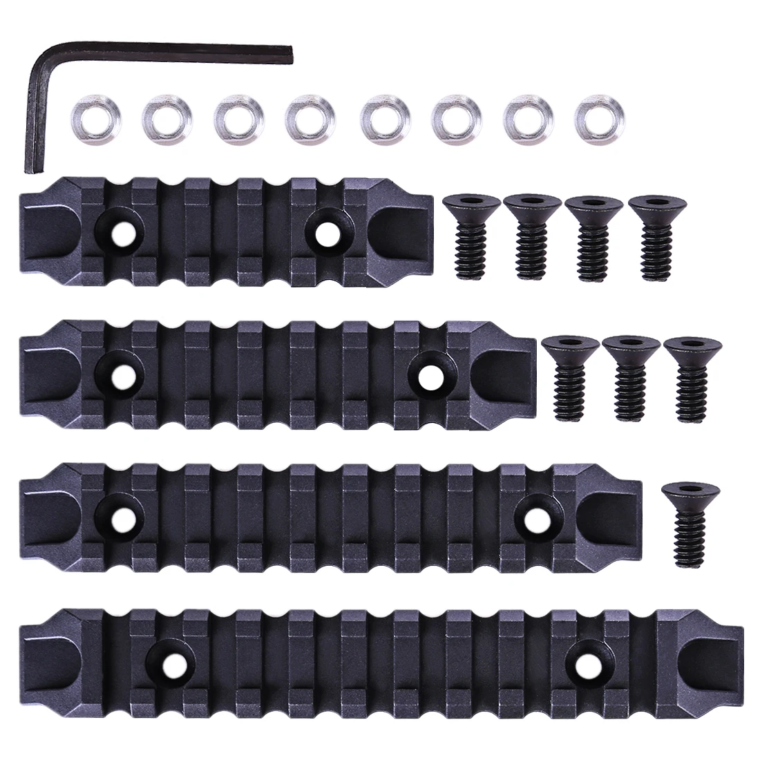 4 шт. Jingji нейлоновые направляющие для ключа Мода RIS/RAS/рельсы с системой мод