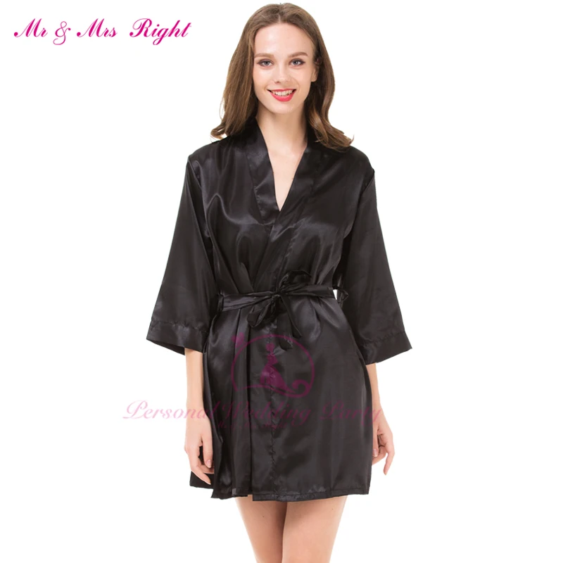 Модный короткий халат 7 цветов атласное мягкое свадебное платье для невесты