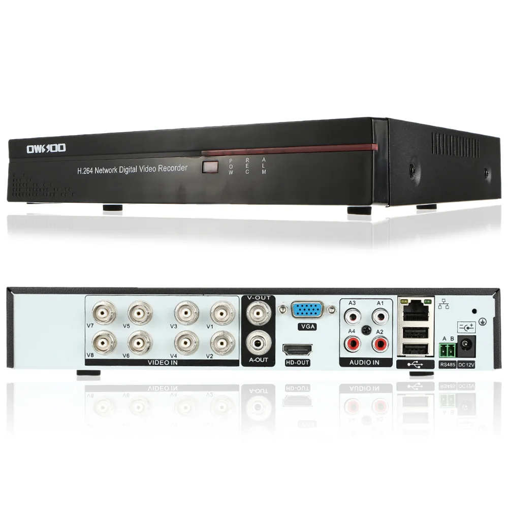OWSOO 8CH Channel Full 960H/D1 H.264 P2P облачная сеть DVR цифровой видео Регистраторы + 1 ТБ жесткого