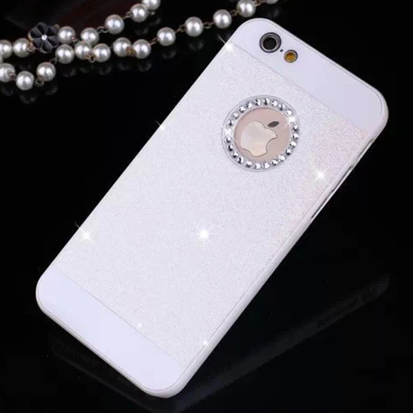 Белый SRLEEKING для iphone 4/4S, модная блестящая раковина для пудры, чехол для телефона, роскошный сверкающий бриллиант, твердый корпус для iphone 4/4S - Цвет: Белый