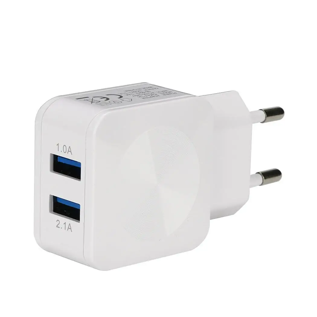 Универсальное зарядное устройство с двумя USB головкой для зарядки 50 60 Гц 3.1A 220V 2000mA